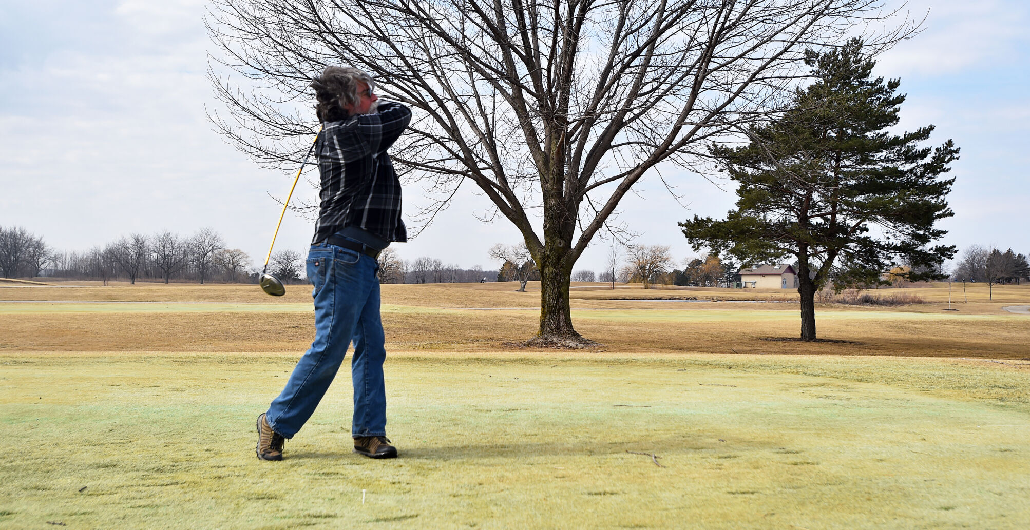 First tee shot of the year